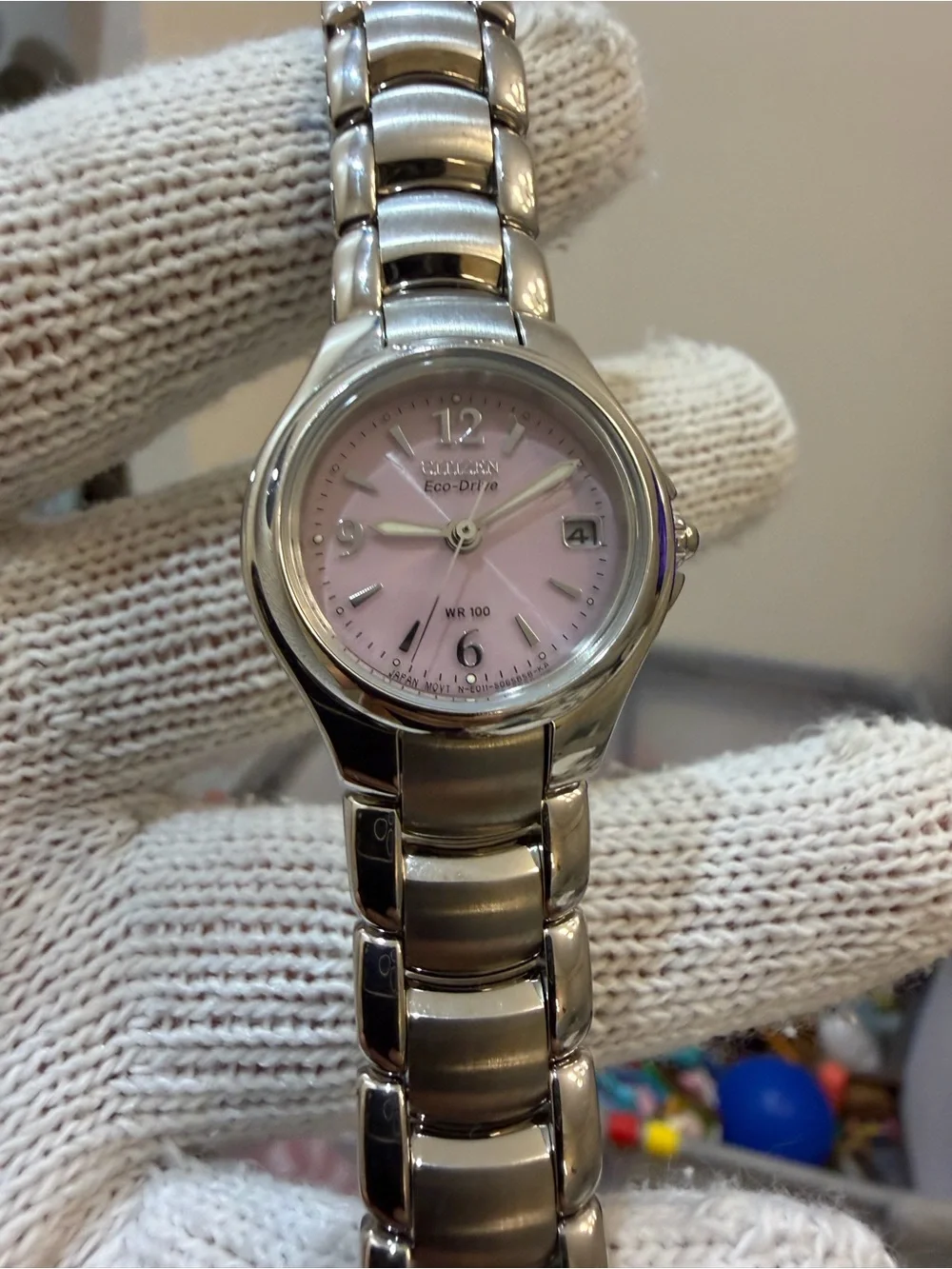 Citizen Eco-Drive Silhouette EW1170-51X Pink Dial Women's Watch Solar WR100